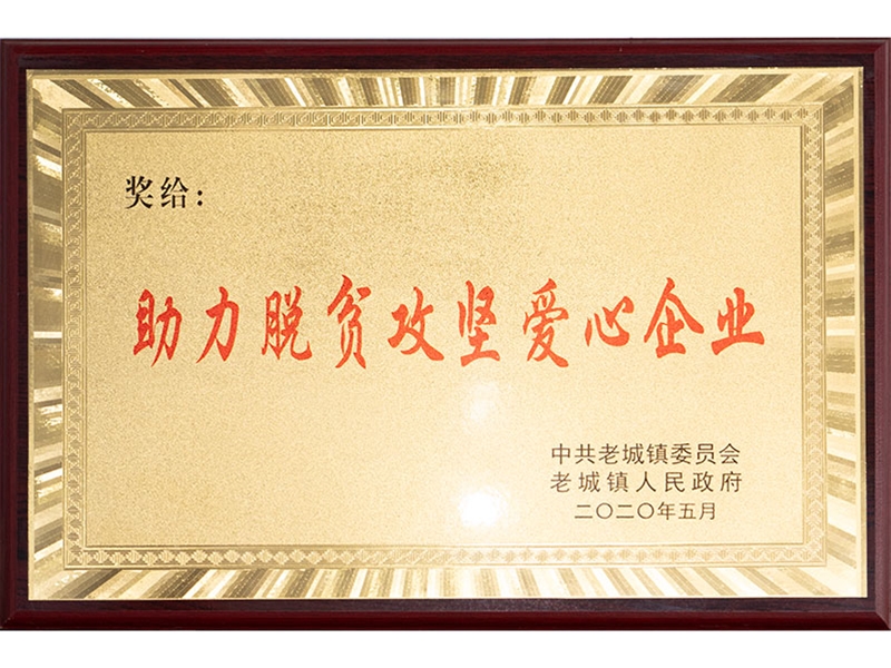 助力脱贫攻坚爱心企业
